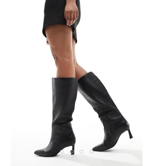 Steve Madden Women's Black Lavan Pointed Toe Knee High Boot Size 8 NWT - Picture 3 of 14